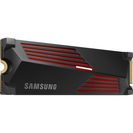 SAMSUNG - 990 PRO avec dissipateur- SSD Interne - 1 To - NVMe M.2 PCIe 4.0x4 - Vitesse lecture jusqu'a 7 450 Mo/s