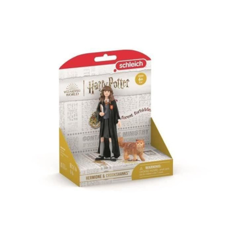 Figurine Hermione et Pattenrond, Harry Potter, pour enfants des 6 ans, Schleich 42635 Harry Potter, Univers WIZARDING WORLD