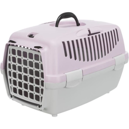 Box de transport - TRIXIE - Capri 1 - XS : 32 x 31 x 48 cm - Gris clair / Mauve