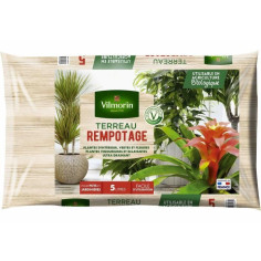 VILMORIN Terreau rempotage plante d'intérieur 5 L VILMORIN Terreau rempotage plante d'intérieur 5 L