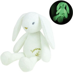 LUMINOU Peluche lumineuse lapin +/- 30 cm