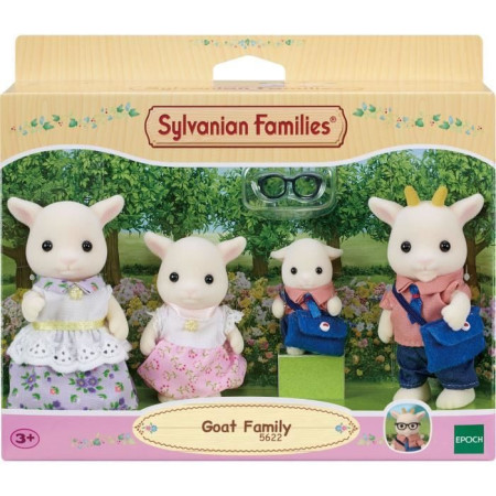 Figurines miniatures - SYLVANIAN FAMILIES - La famille Chevre - 4 personnages articul