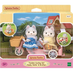 Figurines miniatures - SYLVANIAN FAMILIES - 5637 - Les freres et soeurs husky et leur tandem Figurines miniatures - SYLVANIAN FAMILIES - 5637 - Les freres et soeurs husky et leur tandem