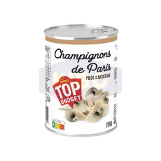 TOP BUDGET Champignons de paris pieds et morceaux 230g Antananarivo Madagascar