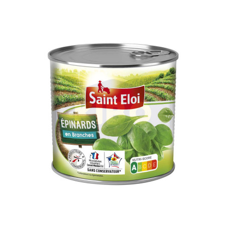 SAINT ELOI Epinards en branches en conserve 1/2 265g Antananarivo Madagascar