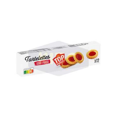 Tartelettes goût fraise 200g