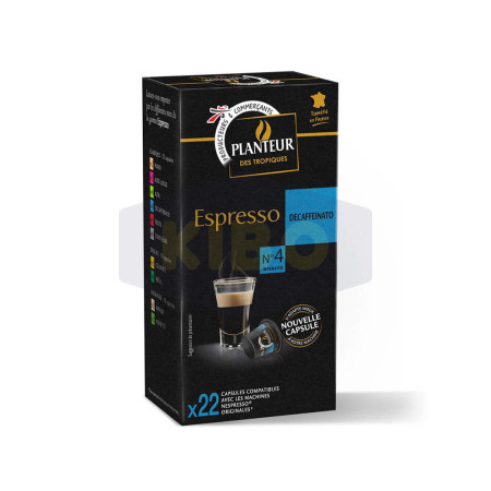 PLANTEUR DES TROPIQUES 22 capsules décaféiné 114g Antananarivo Madagascar