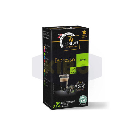 PLANTEUR DES TROPIQUES 22 capsules café espresso alto 114g Antananarivo Madagascar