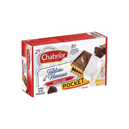 Biscuits tableau d'honneur pocket chocolat noir 250g