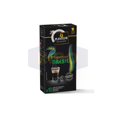 PLANTEUR DES TROPIQUES Café espresso brésil 10 capsules 52g Antananarivo Madagascar