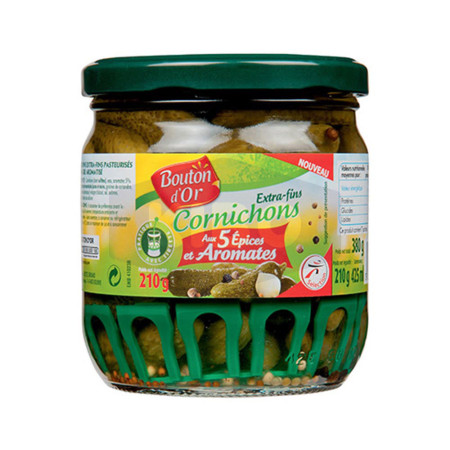 BOUTON D'OR Cornichons 5 aromates 210g Antananarivo Madagascar