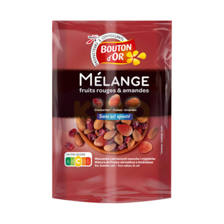 BOUTON D'OR Mélange de fruits rouges et amandes sans sel ajouté 120g Antananarivo Madagascar