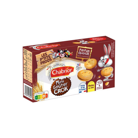 CHABRIOR Biscuits fourrés mini goûter crok' au chocolat 168g Antananarivo Madagascar