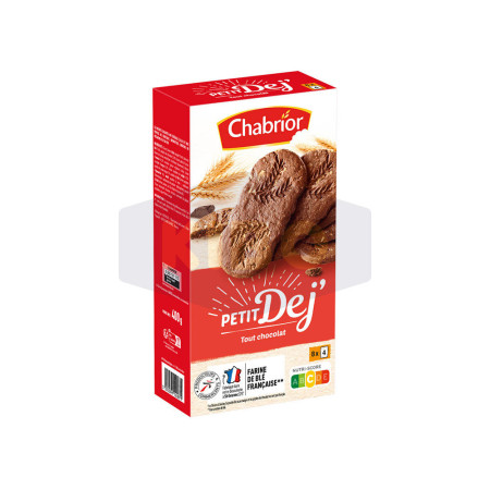 CHABRIOR Biscuits Petit dej' tout chocolat 400g Antananarivo Madagascar
