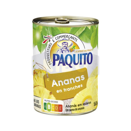 PAQUITO Conserve d'ananas en tranches au jus 340g Antananarivo Madagascar