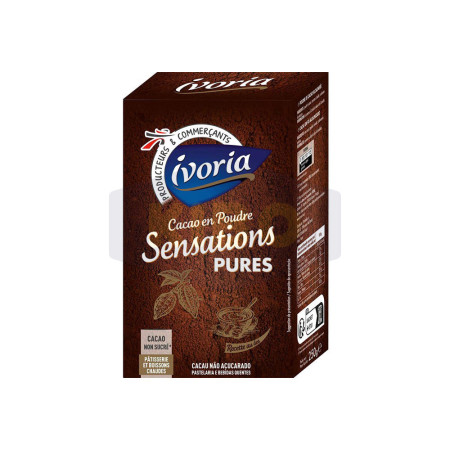 IVORIA Cacao en poudre Sensations pures 100% non sucré 250g Antananarivo Madagascar