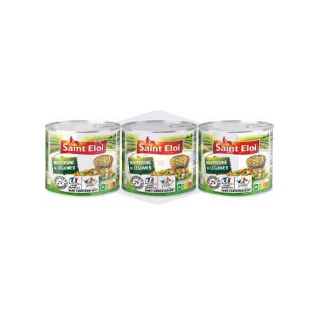 Macédoine de légumes 1/4 3x130g