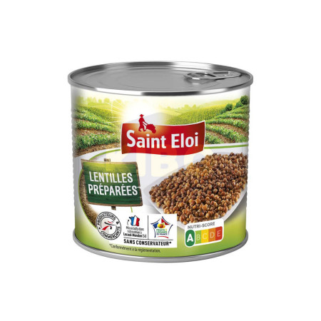 SAINT ELOI Lentilles préparées en conserve 1/2 265g Antananarivo Madagascar