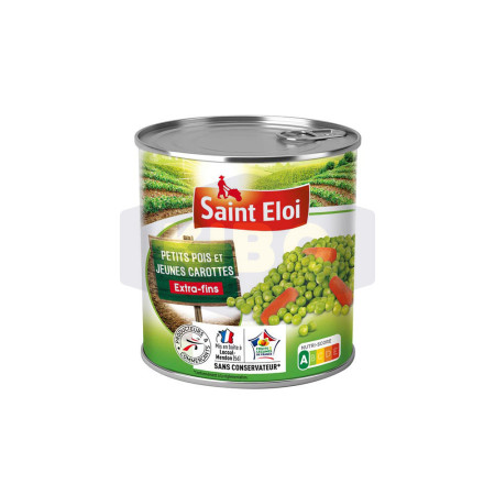 SAINT ELOI Petits pois et jeunes carottes extra- fins 4/4 530g Antananarivo Madagascar