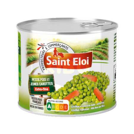 Petits pois et jeunes carottes extra- fins 1/2 265g