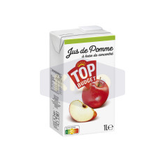 TOP BUDGET Jus de pomme à base de concentré en brique 1L Antananarivo Madagascar