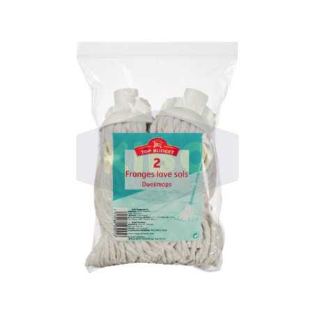 Lot de 2 Franges lave sols en coton