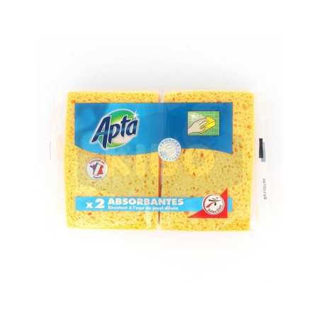 Eponges végétales absorbantes moyenne 2 pièces