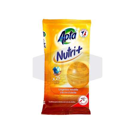 Lingettes meubles nutri+ à la cire d'abeille paquet de 25