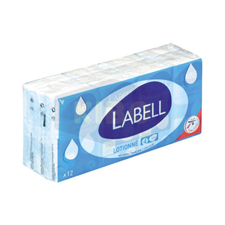 LABELL Mouchoir lotionné 4 plis 12 étuis Antananarivo Madagascar