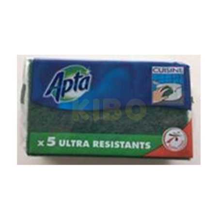 5 Tampons à récurer ultra résistant