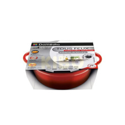 DOMEDIA Cocotte ronde tous feux rouge 2