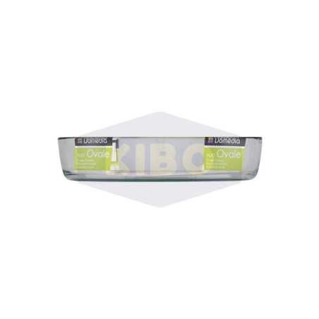 Plat ovale en verre 30x21cm