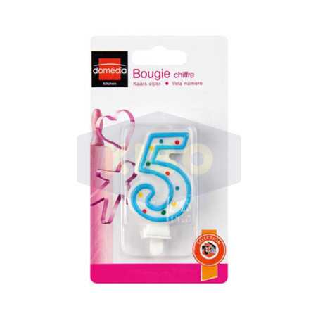 Bougie d'anniversaire chiffre 5
