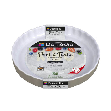 DOMEDIA Plat à tarte gris en céramique Ø29cm Antananarivo Madagascar