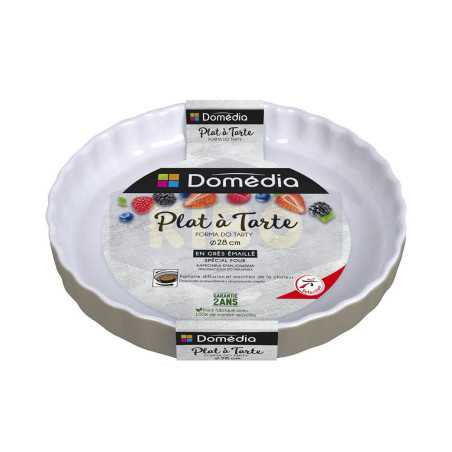 Plat à tarte gris en céramique Ø29cm