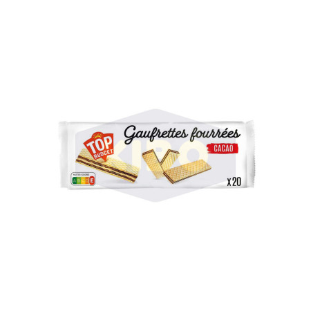 TOP BUDGET Gaufrettes fourrées crème de cacao 200g Antananarivo Madagascar