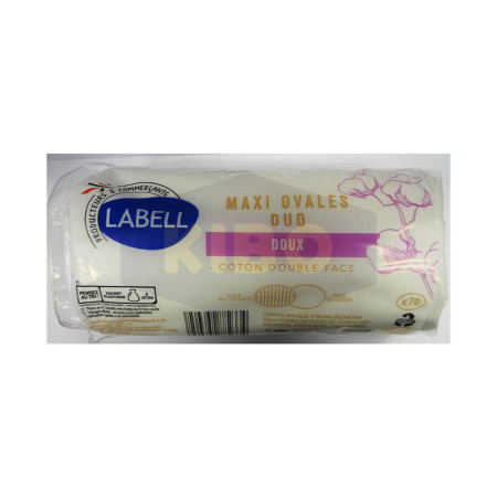 LABELL Coton démaquillant maxi ovale double face 70 pièces Antananarivo Madagascar