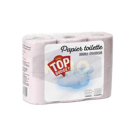 Papier hygiénique double épaisseur 6 rouleaux