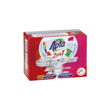 Anti-transfert de couleur et détachant sachet de 12