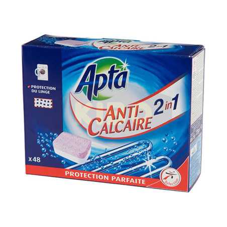 Tablettes anti-calcaire 2/1 48 pièces