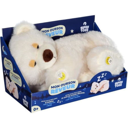 Gipsy Toys - Ourson Reveur Sonore - 30 cm  Beige