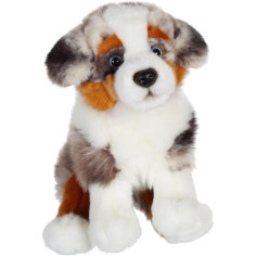 Gipsy Toys - Chien Berger Australien Assis - 25 cm - Blanc - Marron - Gris - Noir Gipsy Toys - Chien Berger Australien Assis - 25 cm - Blanc - Marron - Gris - Noir