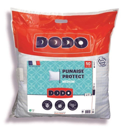 Oreiller médium DODO 50x70 cm - Protection anti punaise
