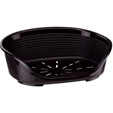 FERPLAST Panier pour chien plastique SIESTA Deluxe Taille 8 Noir 82x59