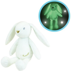 JEMINI Luminou Lapin blanc Peluche lumineuse naturelle fonctionne sans pile+/- 20 cm JEMINI Luminou Lapin blanc Peluche lumineuse naturelle fonctionne sans pile+/- 20 cm