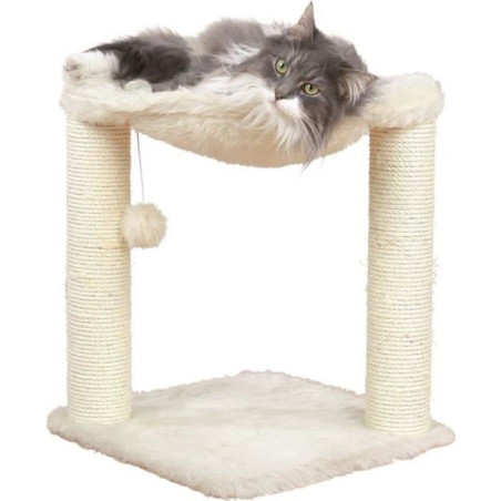 TRIXIE Arbre a chat griffoir Hamac 50 cm creme