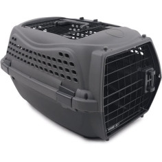 Caisse de transport pour chat M.PETS ECO GIRO - Cage en plastique - Taille S - Gris Caisse de transport pour chat M.PETS ECO GIRO - Cage en plastique - Taille S - Gris
