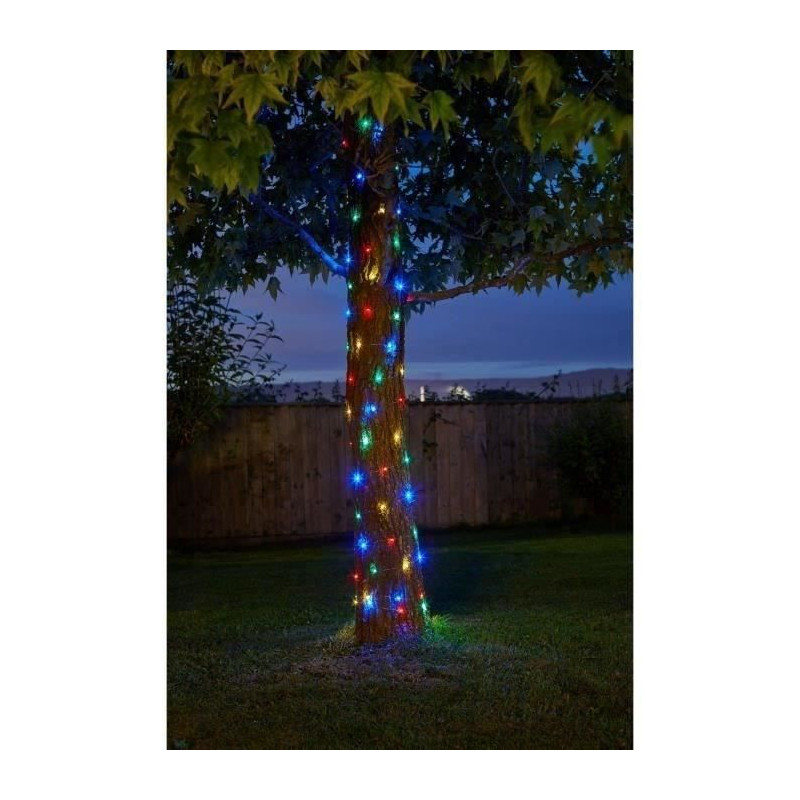 Guirlande lumineuse LED miniature de 1 m, multicolore, alimentée par