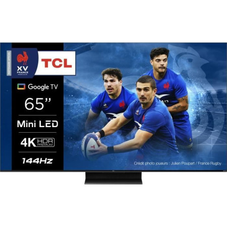 TCL 65C803 - Téléviseur MINI QLED 65 (165 cm) - 144HZ natif - Google TV