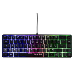 Clavier Gamer - The G-Lab - KEYZ HYDROGEN - 60% Format Compact - Rétroéclairé - Filaire - Noir Clavier Gamer - The G-Lab - KEYZ HYDROGEN - 60% Format Compact - Rétroéclairé - Filaire - Noir